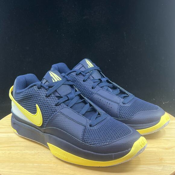 Nike Ja 1 Mens Sz 8.5 Shoes Midnight Blue Basketball FQ4796-402 Sneaker Athletic - Picture 4 of 9
